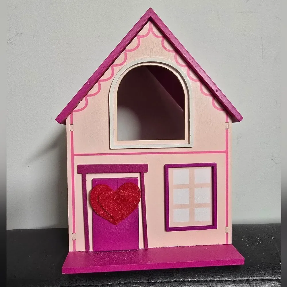 New Featherly Friends Valentine's Day Decor Bundle, Pink House and Kingsley Bird